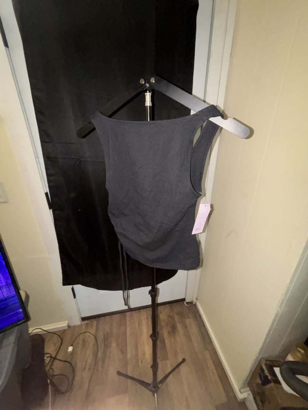 Wild Fable Women's Black Ruched Drawstring Tank Top Size S New with Tags